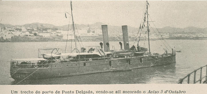 "NRP 5 de Outubro", Ponta Delgada, 1917, Ilustao Portuguesa de 28 de Outubro de 1918, n. 662