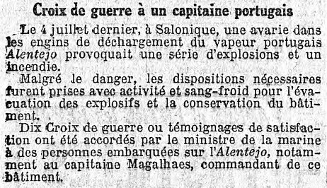 Le Temps, n 20.498, Lundi 20 aot 1917, p. 3, en rubrique  Autour de la bataille .