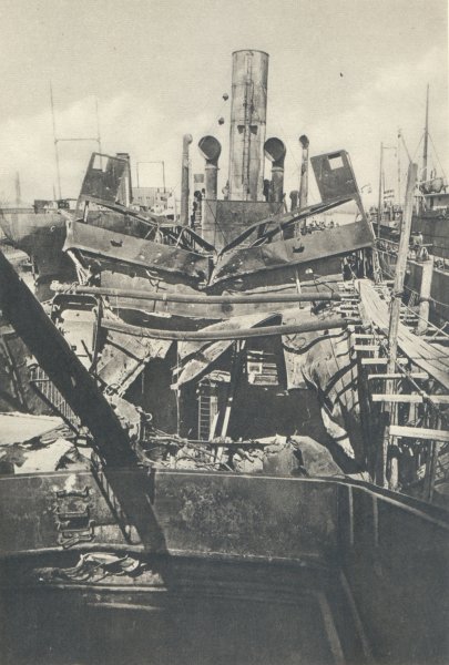 "Alentejo" aps a exploso no porto de Marselha Setembro 1917